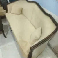 مبل فرانسه نخودی و میز ناهار خوری|مبلمان خانگی و میز عسلی|رشت, کوی حسینی|دیوار