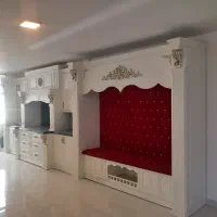 نصاب کابینت نصب تخت کم جا کمجا پارتیشن قفسه دکور