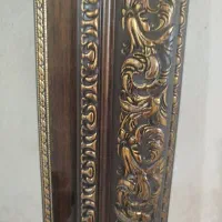 دو مدل قاب تابلو فرش . قاب قهوه ای طلایی|تابلو، نقاشی، عکس|تهران, منیریه|دیوار