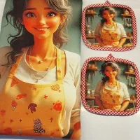 ست پیش بند و دستگیره مخمل