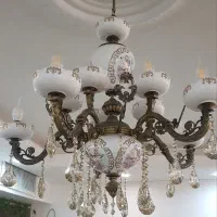 لوستر ۵شاخه  برنزی