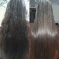 مدل کراتین پروتئین بوتاکس خاویار و طلا تراپی