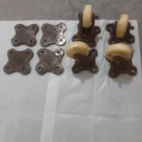 چهار عدد چرخ محکم همراه با کفی ۸ میل مقاوم