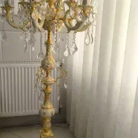 لوستر کنار سالنی برنز کرم طلایی