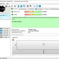 هارد اینترنال کیس ۱ ترابایت،هلث هارد ۱۰۰/کارکرد ۲۹