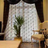 پرده سالن (یک جفت)|پرده، رانر، رومیزی|شیراز, ستارخان|دیوار