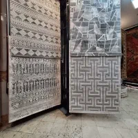 قالیچه برجسته ترک کنفی فوق لاکچری نقره ای ماتا