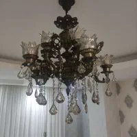 دو عدد لوستر ۱۰ شعله و دیوارکوب و لوستر کوچک