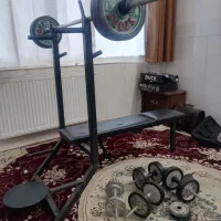 دستگاه پرس سینه چندکاره و دستگاه لاری جلو بازو|تجهیزات ورزشی|نجف‌آباد, ویلاشهر|دیوار
