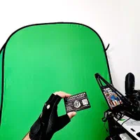 کروماکی پرتابل سبز آبی ( خارجی 100% کتان )