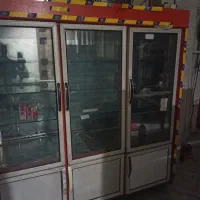 یخچال ایستاده سه درب دو طرف شیشه درحدنو