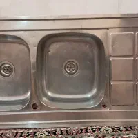 سینک دوقلو اخوان مدل روکار (ورق ضخیم و سنگین)