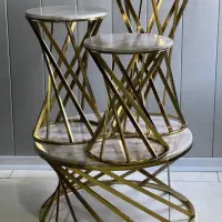 جلومبلی و عسلی فلزی وکیوم شیک با گارانتی|مبلمان خانگی و میز عسلی|ملایر, |دیوار