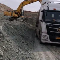 بیل مکانیکی معاوضه با کشنده تریلی کمپرسی