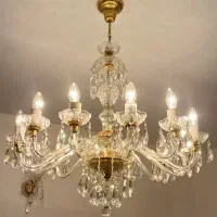 لوسترکریستال قدیمی|لوستر و چراغ آویز|تهران, درکه|دیوار