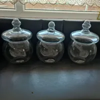 بانکه شیشه ای خیلی بزرک مناسب حبوبات یا تراریوم|ظروف نگهدارنده، پلاستیکی، یک‌بارمصرف|کرمانشاه, |دیوار