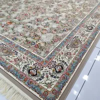 فرش۱۲۰۰شانه باغ گل باغ بهشت افشان سعادت درخت زندگی