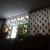 پرده  سفید و مشکی