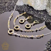 سرویس طلا سارینا گردنبند دستبند گوشواره سبک