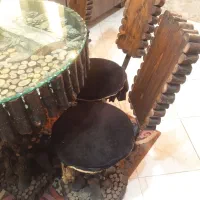 میز و صندلی غذا خوری تمام چوب درحدنو