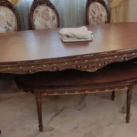 مبلمان و میز ناهار خوری 8 نفره باچوب گردو|مبلمان خانگی و میز عسلی|تهران, نارمک جنوبی|دیوار