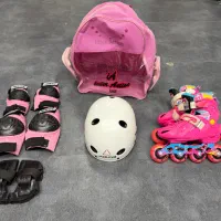 اسکیت بچه گانه اوریجینال و ست کامل ایمنی همراه کیف