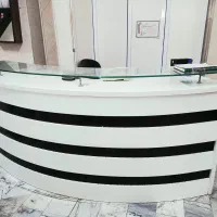 کانتر میز اداری فروشگاهی چوب ایتالیایی با صندلی