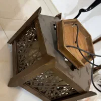 دو عدد لوستر چوبی تمیز و سالم|لوستر و چراغ آویز|گرگان, |دیوار