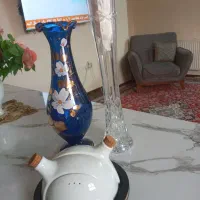 دوتا گلدون کریستال و جا آبلیمو و روغنی|صنایع دستی و سایر لوازم تزئینی|تهران, زرکش|دیوار