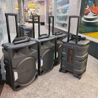 حراج اسپیکر چمدانی با میکروفن بیسیم (با ضمانت)