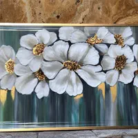 تابلو نقاشی گل برجسته مدرن سفارشی