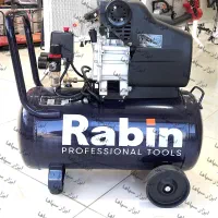 پمپ کمپرسور باد ۵۰ لیتر روغنی رابین/ مس با گارانتی