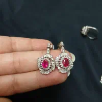 نیم ست نقره با یاقوت اصل|کلکسیون اشیاء عتیقه|تهران, سید خندان (جلفا)|دیوار