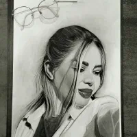 سفارش طراحی نقاشی چهره سیاه قلم