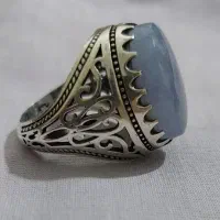 انگشتر عقیق کبود یمنی
