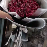 دسته گل روبانی ربانی باتخفیف طلایی