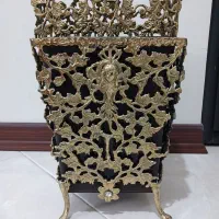 سطل و جا دستمالی برنجی