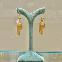 گوشواره لوستری طلا|جواهرات|بندرعباس, |دیوار