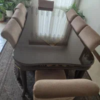 فروش فوری میز ناهارخوری استقبال ۸ نفره / سالم