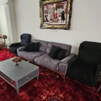 مبلمان 8 نفره درحد|مبلمان خانگی و میز عسلی|بهار, |دیوار