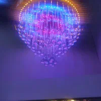 لوستر طرح دایره اندازه 60،شهرکرد تولیدی|لوستر و چراغ آویز|شهرکرد, |دیوار