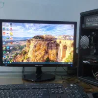 ست کامل گیمینگ RX580 برد DDR4 مانیتور ۲۰ سامسونگ