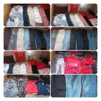 تعدادی لباس شلوار و کفش پاشنه بلند