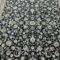 دو عدد فرش ماشینی 6 متری سرمه‌ای