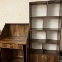 کتابخانه و میز کامپیوتر میز تحریر یا کانتر