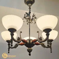 مجموعه لوستر های مجلل آنتیک لوکس (تک جفت ست)