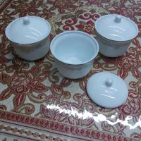 سه عدد قندان خارجی|ظروف سرو و پذیرایی|اصفهان, ارغوانیه|دیوار