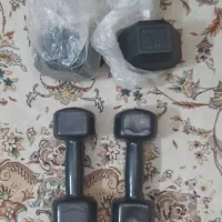 سه جفت دمبل ده و پنج و یک