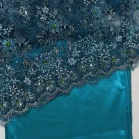 پارچه کارشده همراه با ساتن