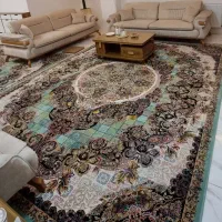 فرش فیروزه ای ۱۲ متری نو